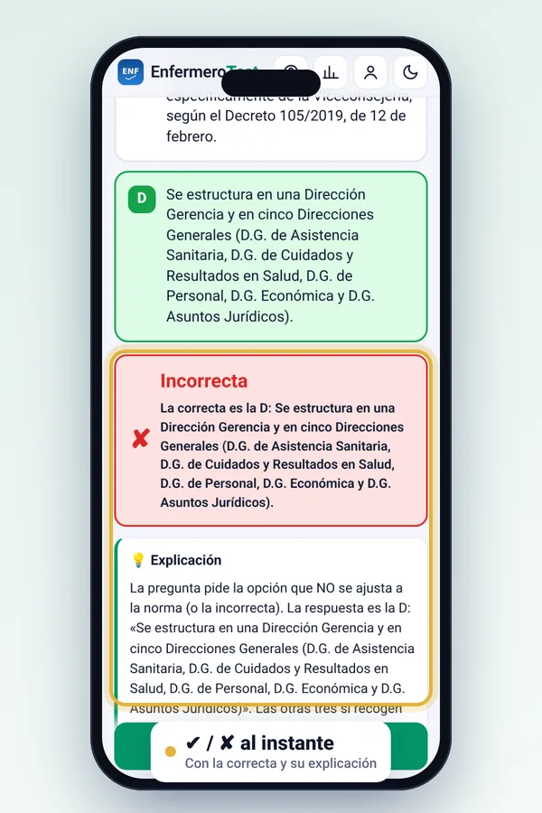 Pregunta corregida con explicación